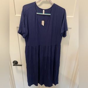 Casual V-Neck Dress